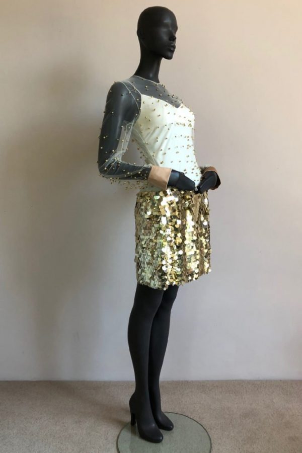 PEARL AND SEQUIN 30’S SHIFT WITH SLIP